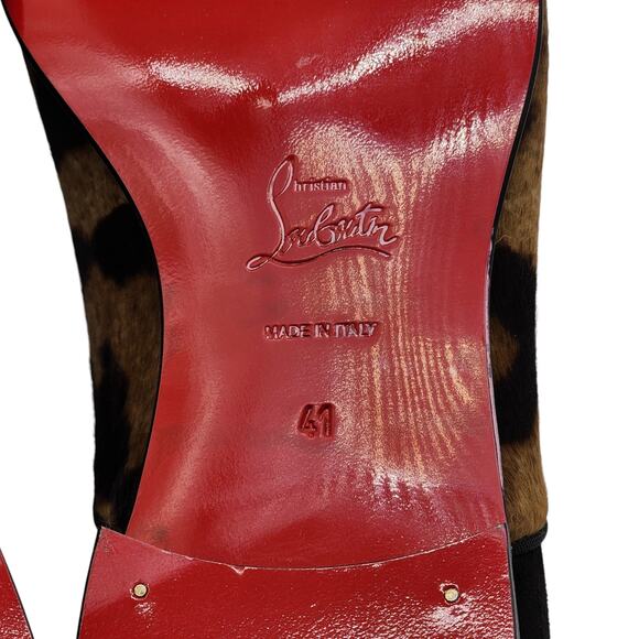 Christian Louboutin Alpha Male Oxford Shoes - Leather - Leopard - 41 8US $995 - Picture 9 of 11